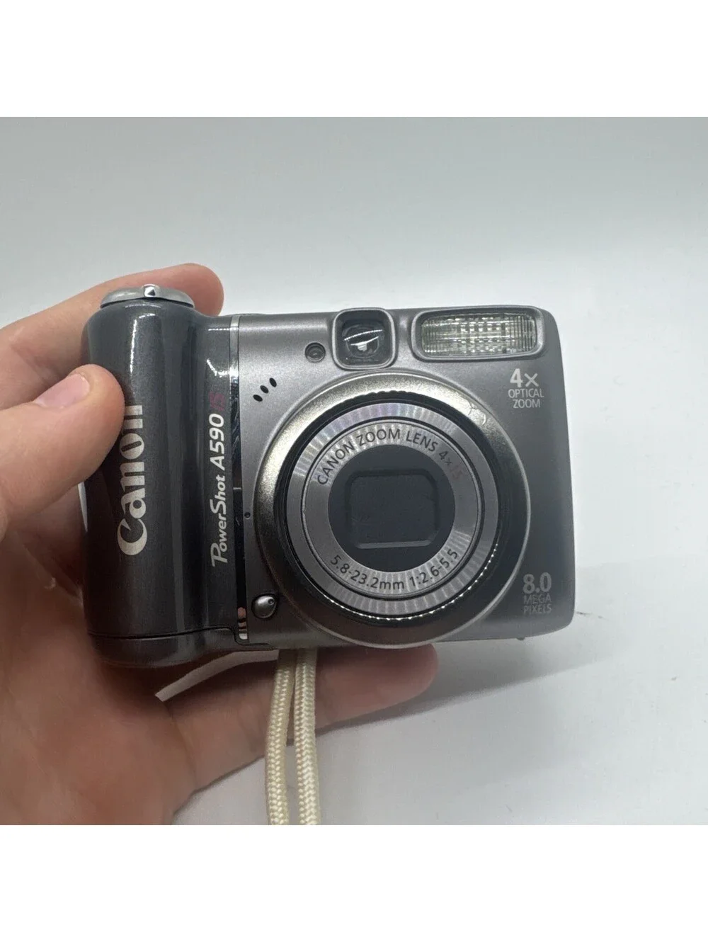 Canon PowerShot A590 IS 8.0MP Digital Camera Fully Tested & Works W/ SD Card